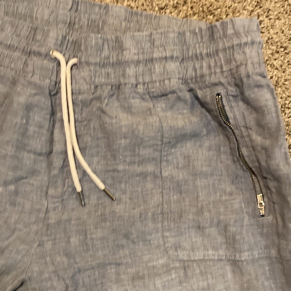 Athleta Cabo‎ Linen Wide Leg Pants Women 20 Elastic Waist Pockets Lightweight - Picture 7 of 7